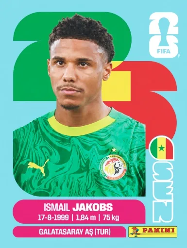 Figurita SEN-6 Ismail Jakobs Mundial 2026