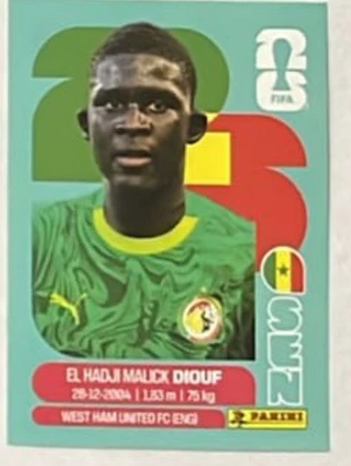Figurita SEN-7 El Hadji Malick Diouf Mundial 2026
