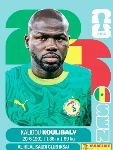 Figurita SEN-8 Kalidou Koulibaly Mundial 2026