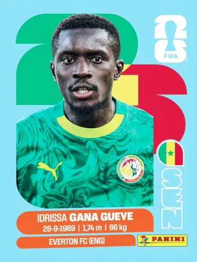Figurita SEN-9 Idrissa Gana Gueye Mundial 2026