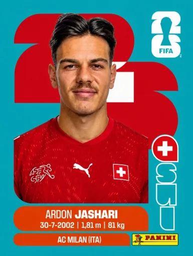 Figurita SUI-14 Ardon Jashari Mundial 2026