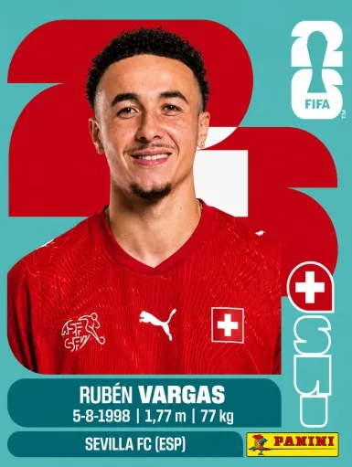 Figurita SUI-18 Ruben Vargas Mundial 2026