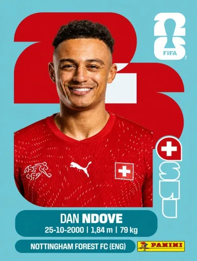 Figurita SUI-19 Dan Ndoye Mundial 2026