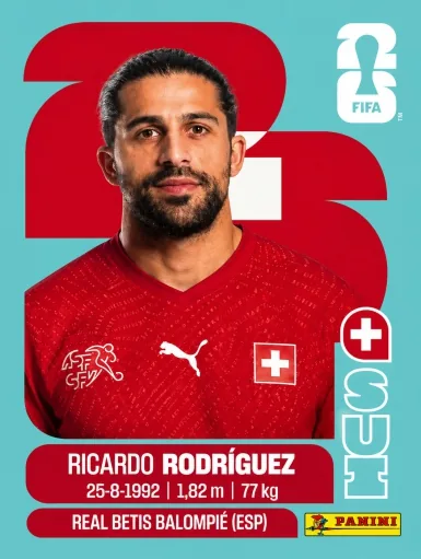 Figurita SUI-5 Ricardo Rodriguez Mundial 2026
