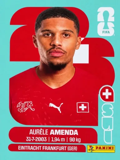 Figurita SUI-7 Aurèle Amenda Mundial 2026