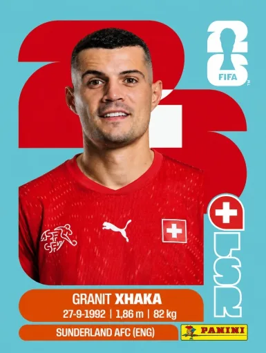 Figurita SUI-9 Granit Xhaka Mundial 2026