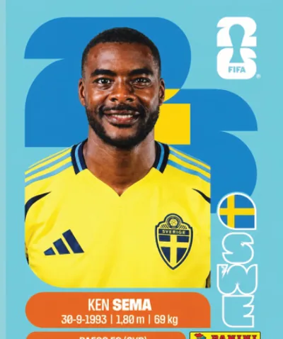 Figurita SWE-15 Ken Sema Mundial 2026