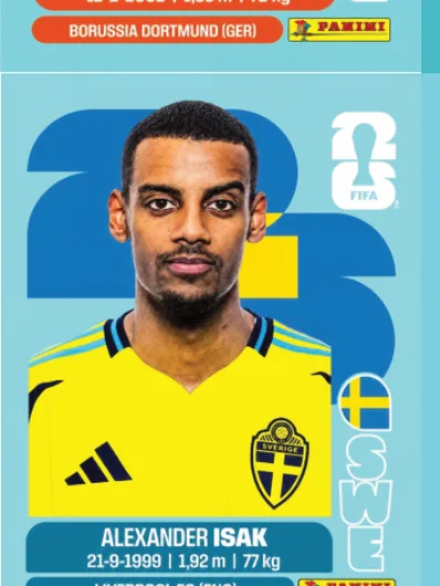 Figurita SWE-19 Alexander Isak Mundial 2026