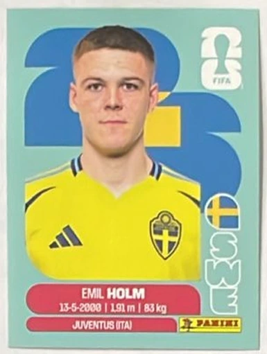 Figurita SWE-5 Emil Holm Mundial 2026