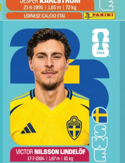 Figurita SWE-6 Victor Nilsson Lindelöf Mundial 2026