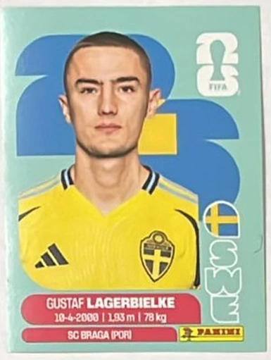Figurita SWE-7 Gustaf Lagerbielke Mundial 2026