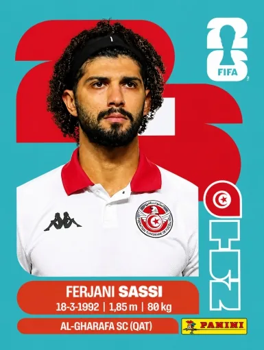 Figurita TUN-11 Ferjani Sassi Mundial 2026