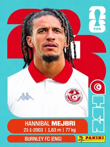 Figurita TUN-14 Hannibal Mejbri Mundial 2026