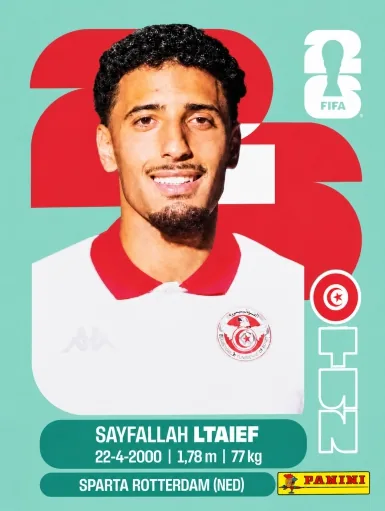 Figurita TUN-19 Sayfallah Ltaief Mundial 2026