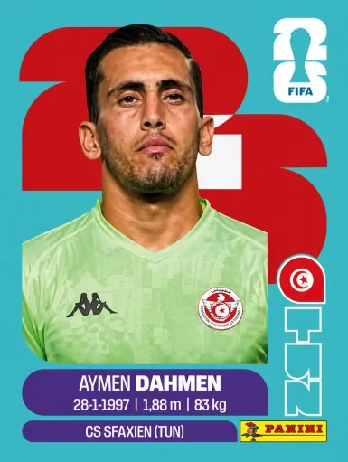 Figurita TUN-3 Aymen Dahmen Mundial 2026