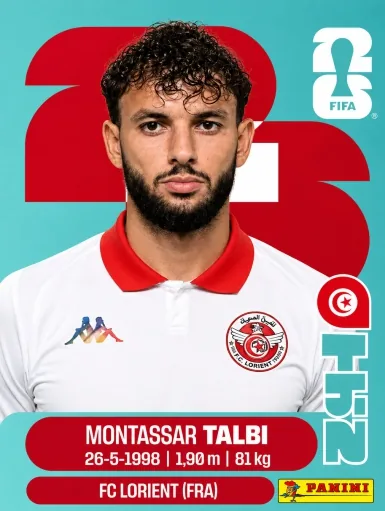 Figurita TUN-5 Montassar Talbi Mundial 2026