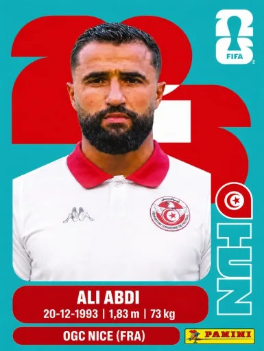 Figurita TUN-7 Ali Abdi Mundial 2026