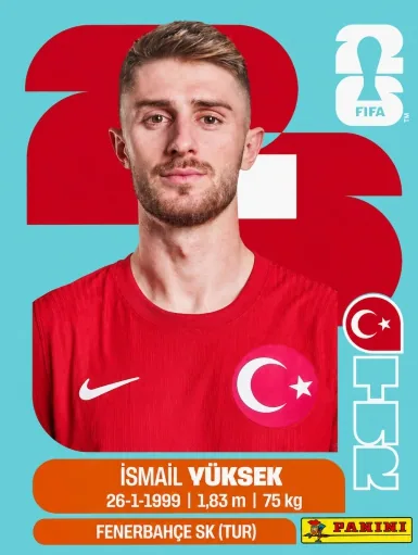Figurita TUR-10 Ismail Yuksek Mundial 2026
