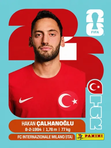 Figurita TUR-11 Hakan Calhanoglu Mundial 2026