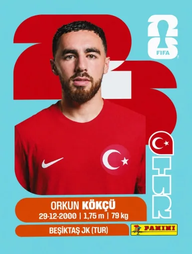 Figurita TUR-12 Orkun Kokcu Mundial 2026