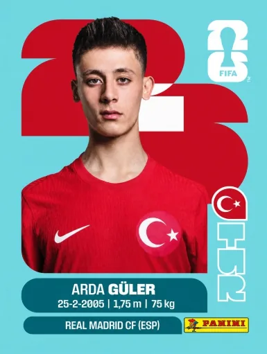 Figurita TUR-14 Arda Guler Mundial 2026
