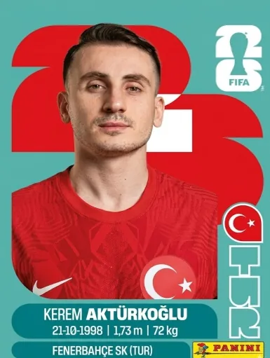 Figurita TUR-19 Kerem Akturkoglu Mundial 2026