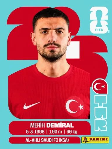 Figurita TUR-7 Merih Demiral Mundial 2026