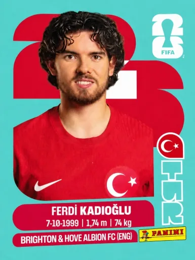 Figurita TUR-8 Ferdi Kadioglu Mundial 2026