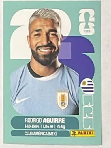 Figurita URU-19 Rodrigo Aguirre Mundial 2026