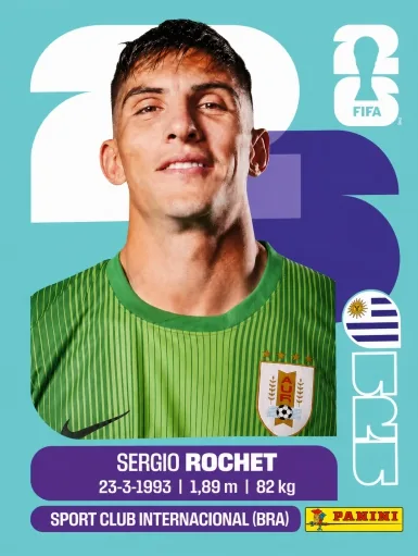 Figurita URU-2 Sergio Rochet Mundial 2026