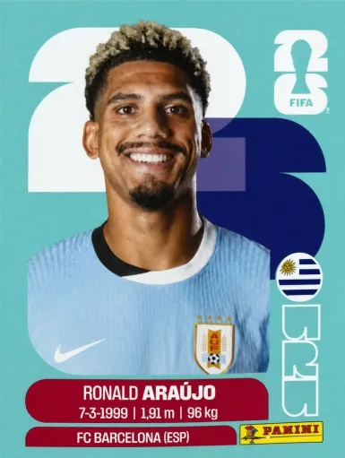 Figurita URU-4 Ronald Araujo Mundial 2026