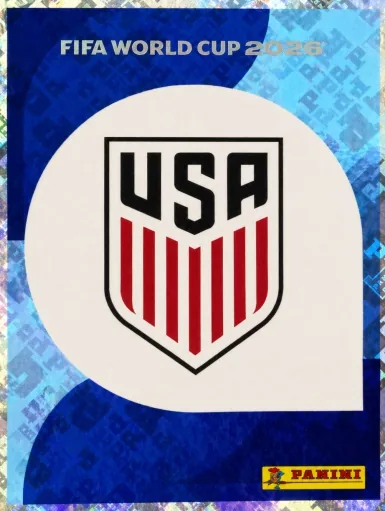 Figurita USA-1 Escudo Estados Unidos Mundial 2026