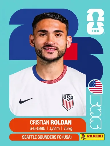 Figurita USA-11 Christian Roldan Mundial 2026