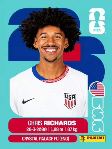 Figurita USA-3 Chris Richards Mundial 2026