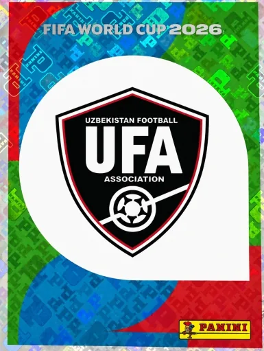 Figurita UZB-1 Escudo Uzbekistán Mundial 2026