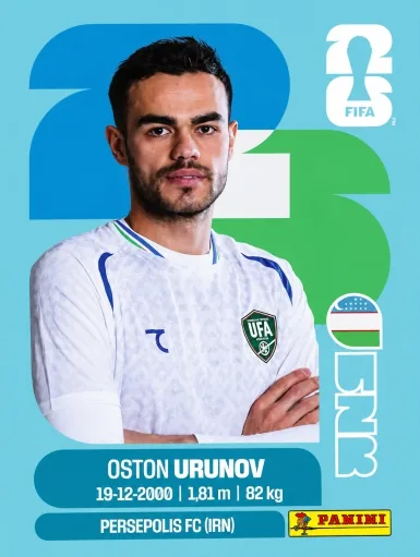 Figurita UZB-17 Oston Urunov Mundial 2026