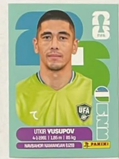 Figurita UZB-2 Utkir Yusupov Mundial 2026