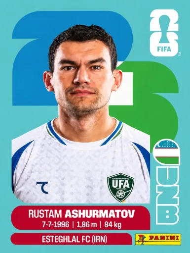 Figurita UZB-7 Rustamjon Ashurmatov Mundial 2026